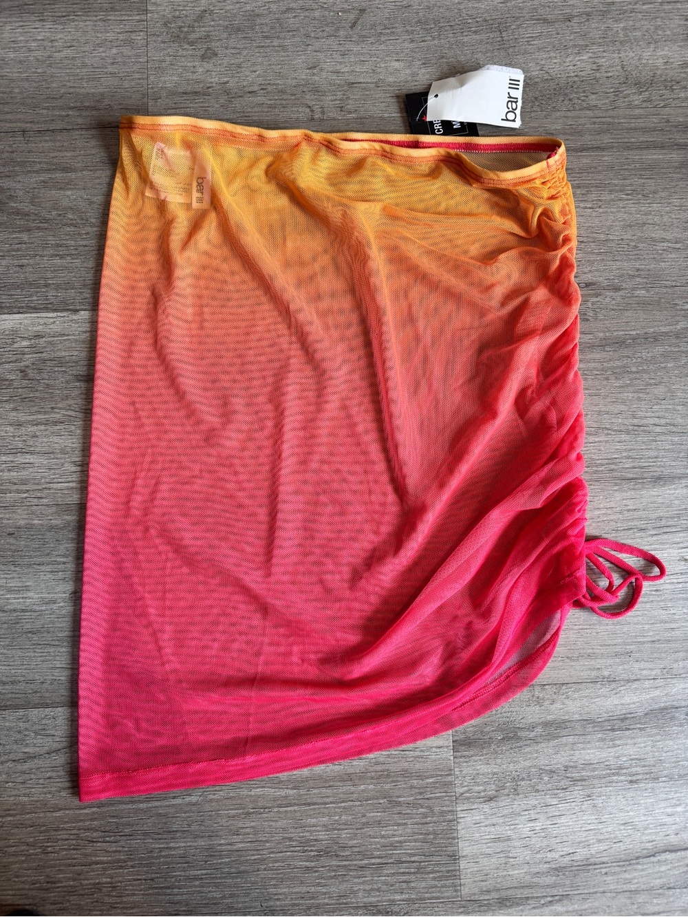 Ombre Mini Skirt Swim Cover up